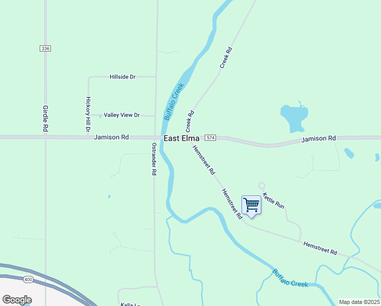 map of restaurants, bars, coffee shops, grocery stores, and more near 20 Hemstreet Road in East Aurora