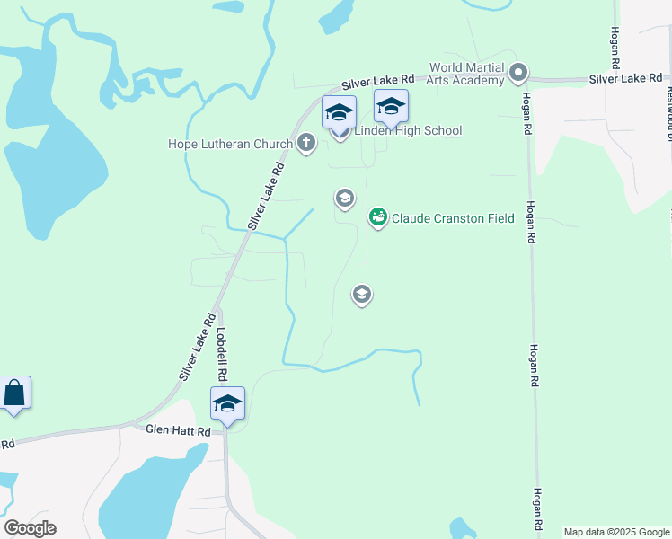 map of restaurants, bars, coffee shops, grocery stores, and more near in Linden