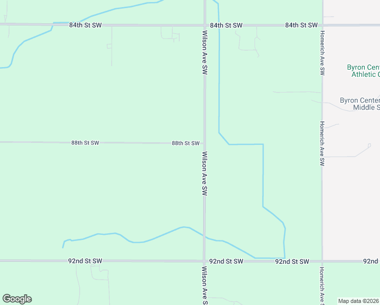 map of restaurants, bars, coffee shops, grocery stores, and more near 4040 88th Street Southwest in Byron Center