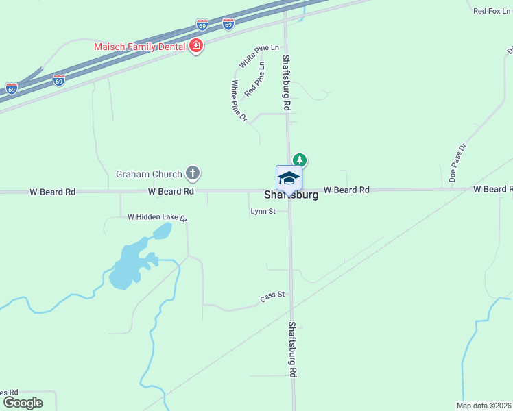 map of restaurants, bars, coffee shops, grocery stores, and more near 7150 Lynn Street in Perry