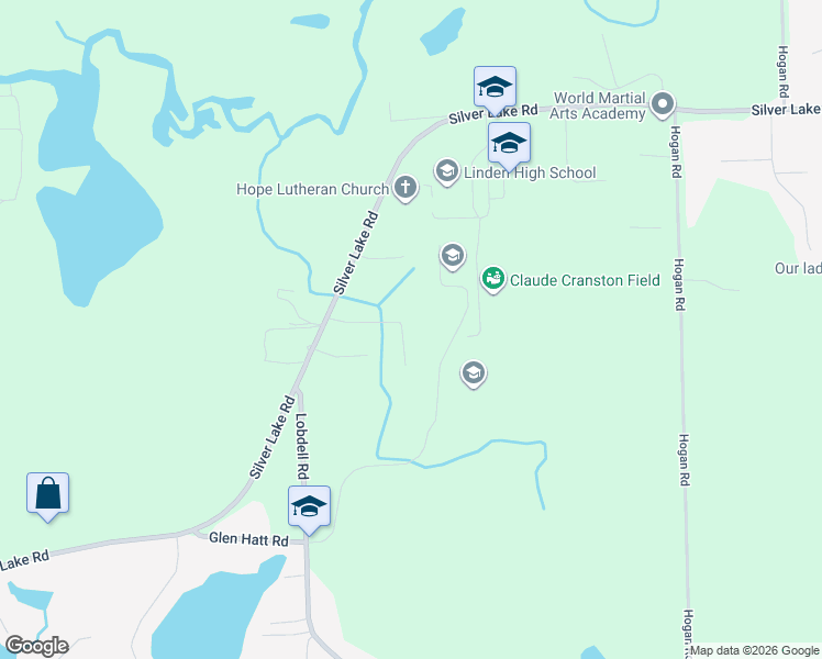 map of restaurants, bars, coffee shops, grocery stores, and more near 7335 Jeffrey Court in Linden