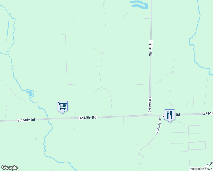 map of restaurants, bars, coffee shops, grocery stores, and more near 69211 Meadowbrook Lane in Macomb County