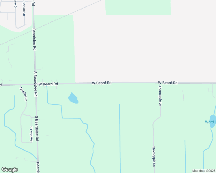 map of restaurants, bars, coffee shops, grocery stores, and more near 4517-4999 West Beard Road in Perry