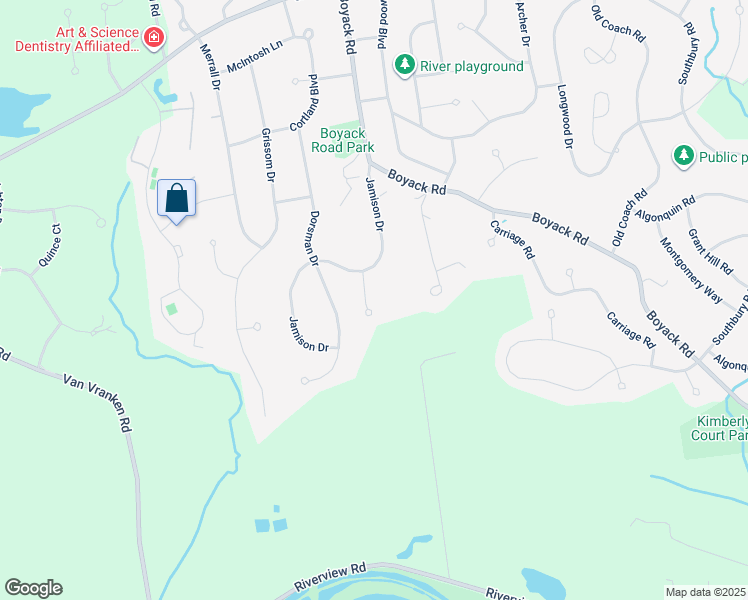 map of restaurants, bars, coffee shops, grocery stores, and more near 9 Trevor Court in Saratoga County