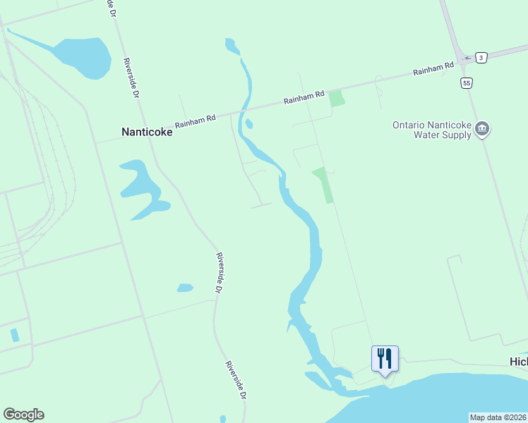 map of restaurants, bars, coffee shops, grocery stores, and more near 10 Nanticoke Valley Road in Cayuga