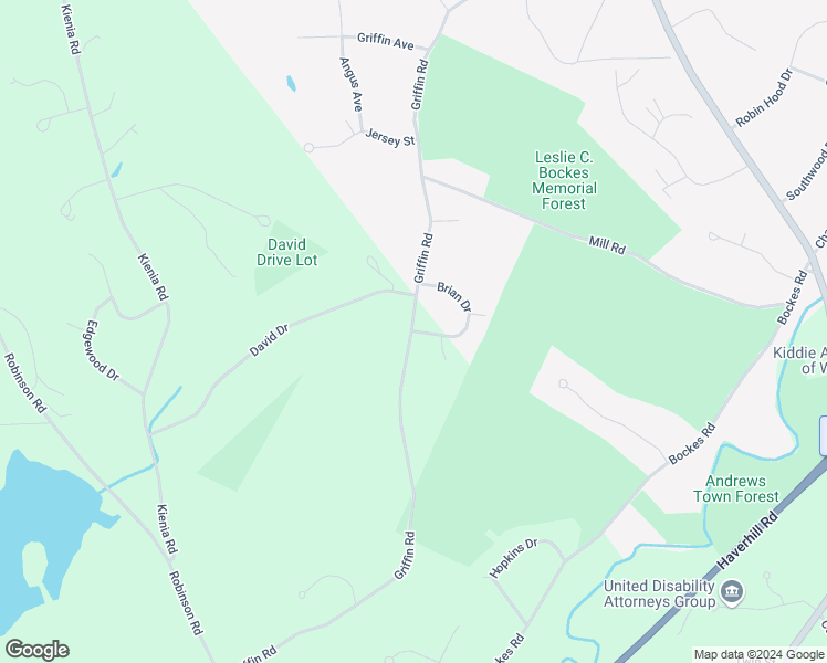 map of restaurants, bars, coffee shops, grocery stores, and more near 61 Griffin Road in Hudson