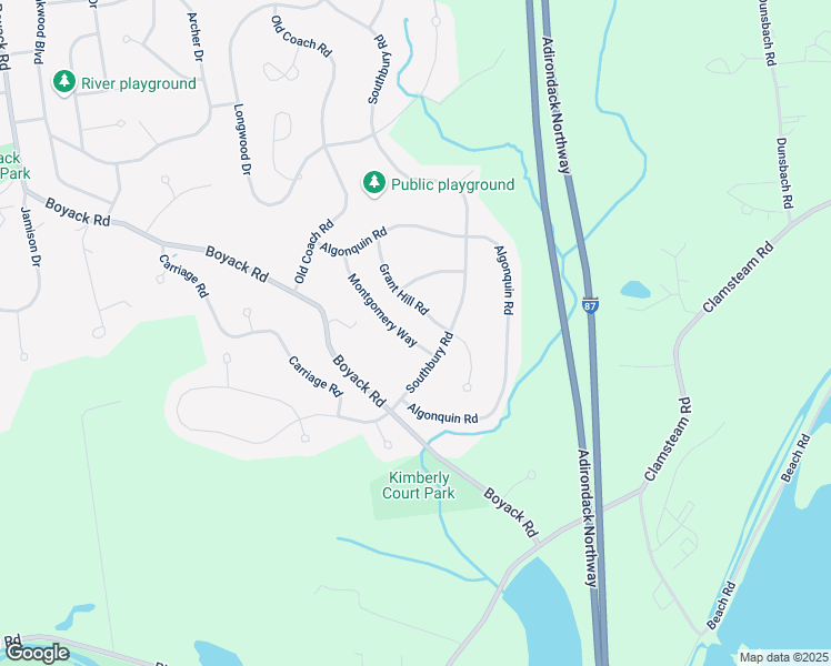 map of restaurants, bars, coffee shops, grocery stores, and more near 23 Montgomery Way in Saratoga County