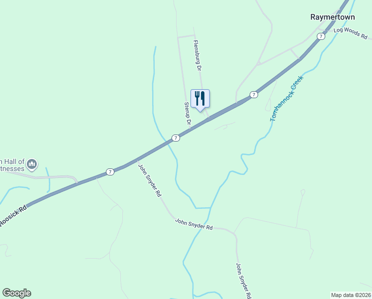 map of restaurants, bars, coffee shops, grocery stores, and more near 2092 New York 7 in Troy