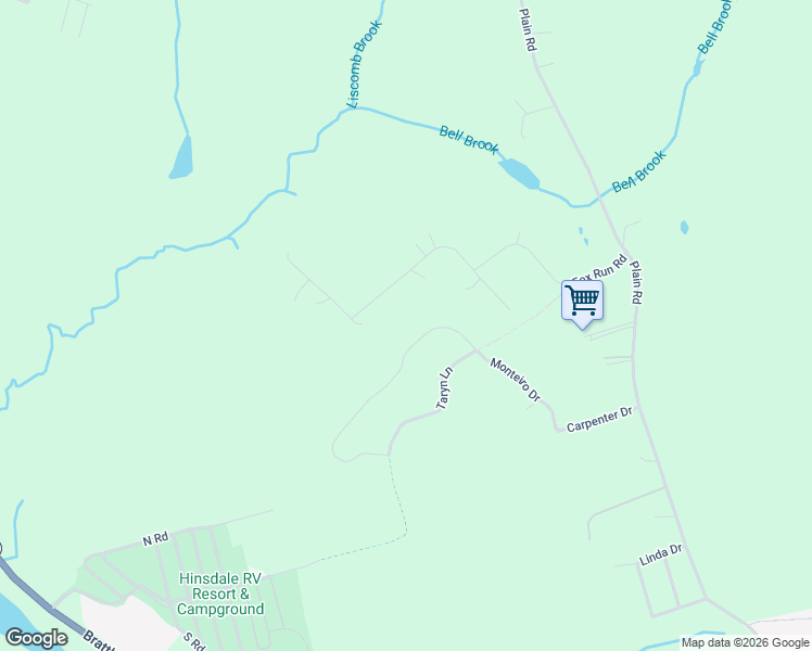 map of restaurants, bars, coffee shops, grocery stores, and more near 84 Montiero Drive in Hinsdale