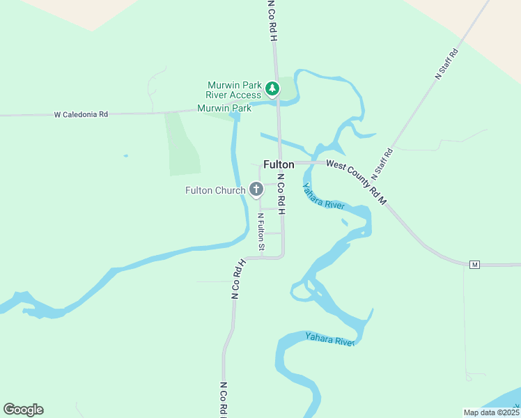 map of restaurants, bars, coffee shops, grocery stores, and more near North Fulton Street in Rock County
