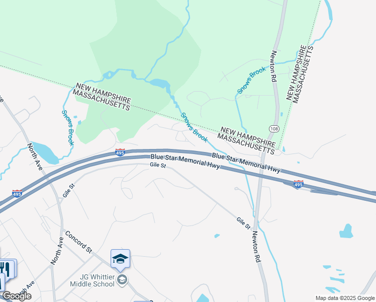 map of restaurants, bars, coffee shops, grocery stores, and more near 6 Tanglewood Park Drive in Haverhill