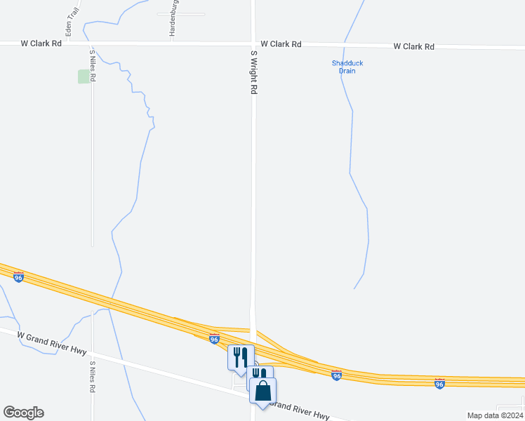 map of restaurants, bars, coffee shops, grocery stores, and more near 14501 South Wright Road in Eagle
