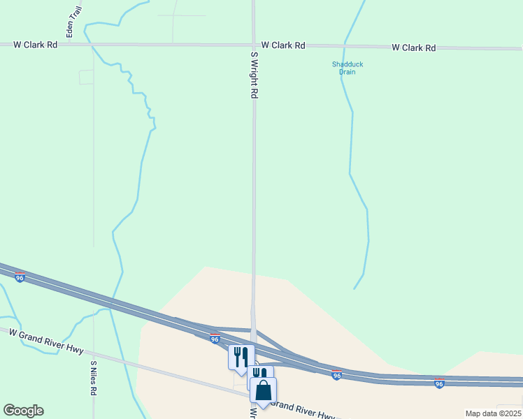 map of restaurants, bars, coffee shops, grocery stores, and more near 14501 South Wright Road in Eagle