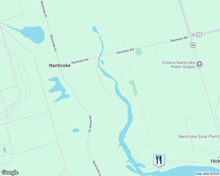 map of restaurants, bars, coffee shops, grocery stores, and more near 4009 Queen Street in Nanticoke