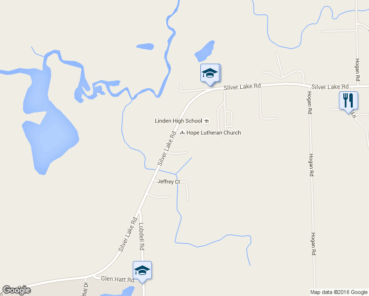 map of restaurants, bars, coffee shops, grocery stores, and more near 7298 Heather Court in Linden