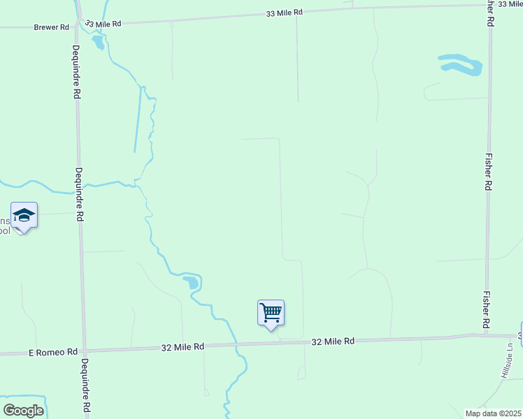 map of restaurants, bars, coffee shops, grocery stores, and more near 69751 Henry Ross Drive in Macomb County