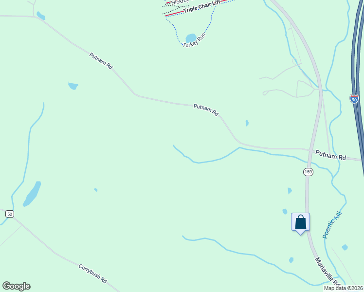 map of restaurants, bars, coffee shops, grocery stores, and more near 1827 Putnam Road in Schenectady