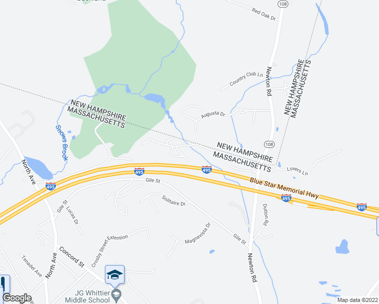 map of restaurants, bars, coffee shops, grocery stores, and more near 6 Tanglewood Park Drive in Haverhill