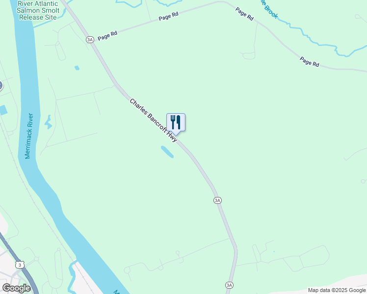 map of restaurants, bars, coffee shops, grocery stores, and more near 55 Charles Bancroft Highway in Litchfield