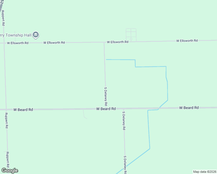 map of restaurants, bars, coffee shops, grocery stores, and more near 12755 South Delaney Road in Perry