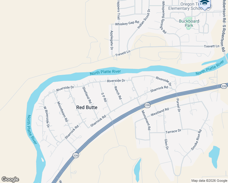 map of restaurants, bars, coffee shops, grocery stores, and more near 4323 S P Rd in Casper