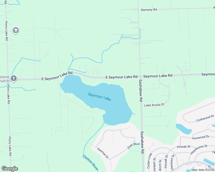 map of restaurants, bars, coffee shops, grocery stores, and more near 3760 Seymour Lake Road in Brandon Township