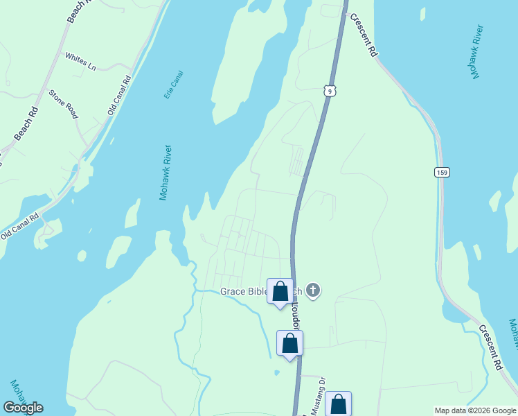 map of restaurants, bars, coffee shops, grocery stores, and more near 42 Nantucket Street in Cohoes