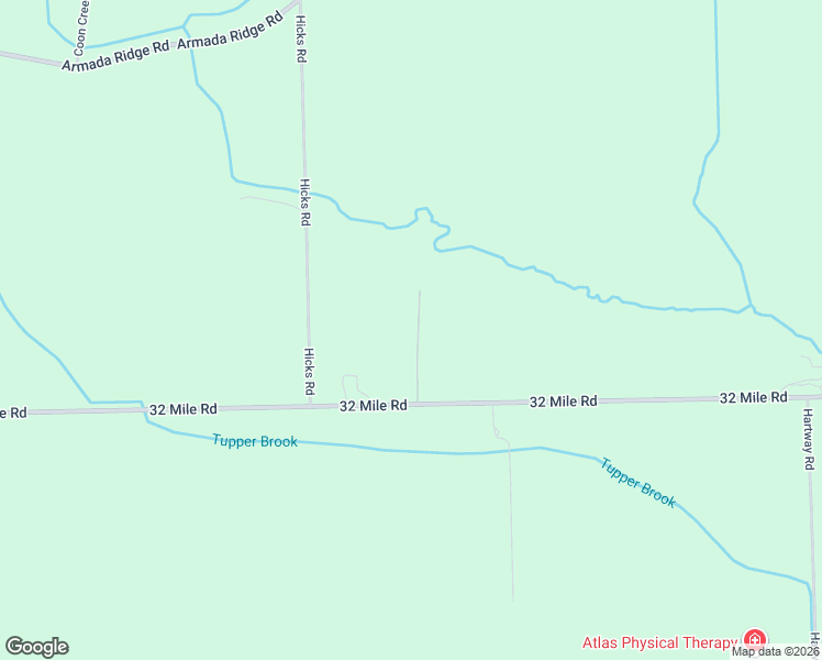 map of restaurants, bars, coffee shops, grocery stores, and more near 20951 32 Mile Road in Armada