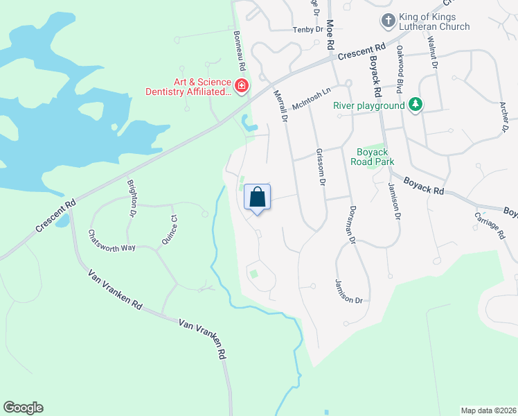 map of restaurants, bars, coffee shops, grocery stores, and more near 1809 Huntridge Drive in Saratoga County