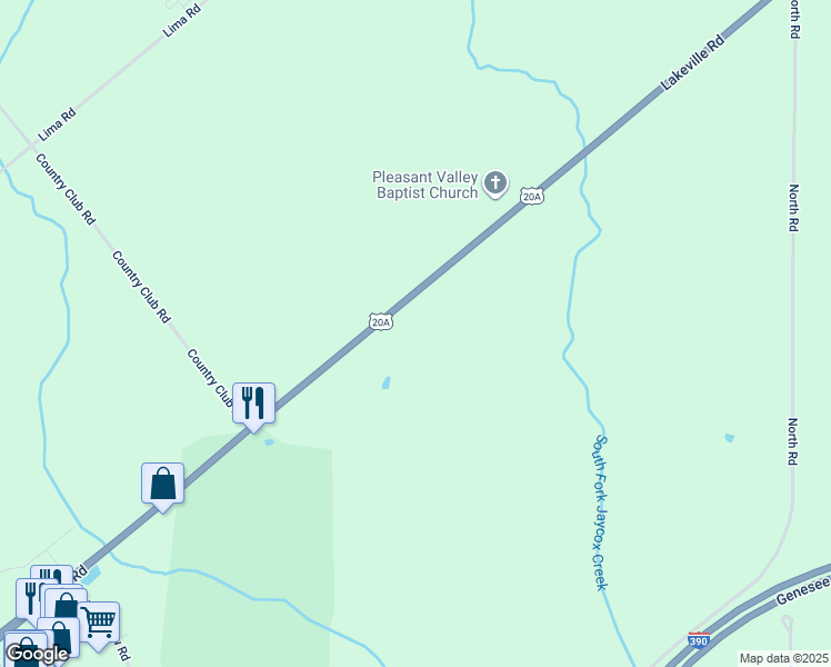 map of restaurants, bars, coffee shops, grocery stores, and more near in Geneseo