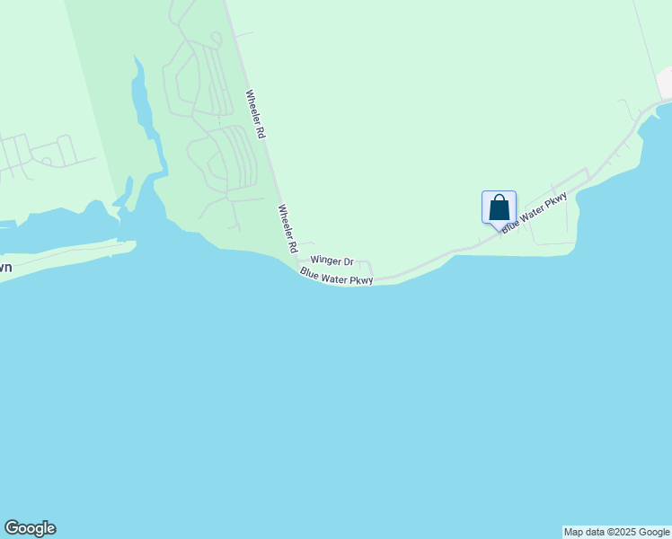 map of restaurants, bars, coffee shops, grocery stores, and more near 23 Blue Water Parkway in Haldimand County