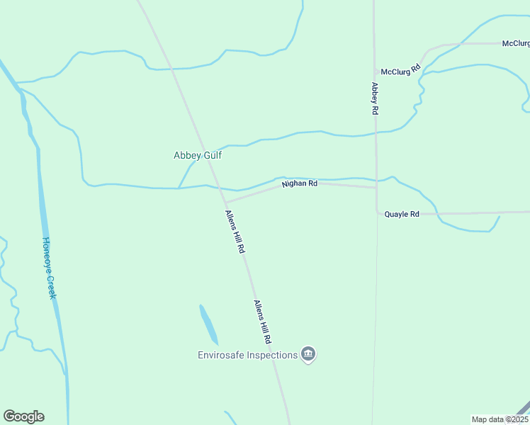 map of restaurants, bars, coffee shops, grocery stores, and more near 8561 Nighan Road in Honeoye