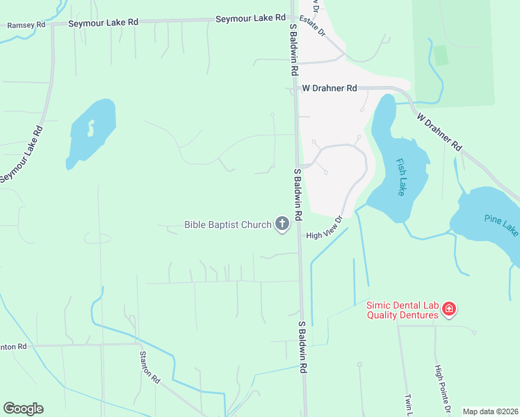 map of restaurants, bars, coffee shops, grocery stores, and more near 5895 Allison Court in Brandon Township