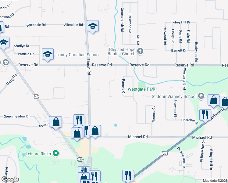 map of restaurants, bars, coffee shops, grocery stores, and more near 26 Molnar Court in Buffalo
