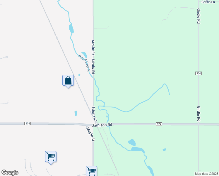 map of restaurants, bars, coffee shops, grocery stores, and more near 181 Schultz Road in Erie County