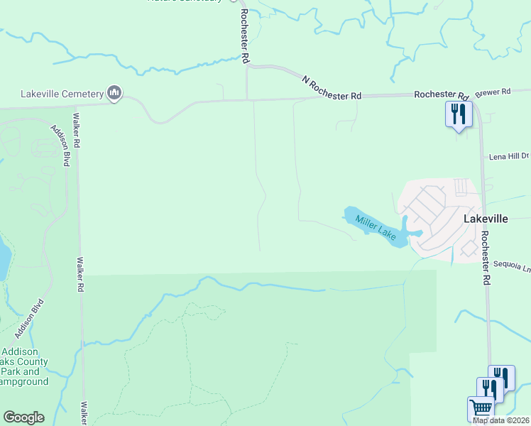 map of restaurants, bars, coffee shops, grocery stores, and more near 794 Knights Bridge in Leonard