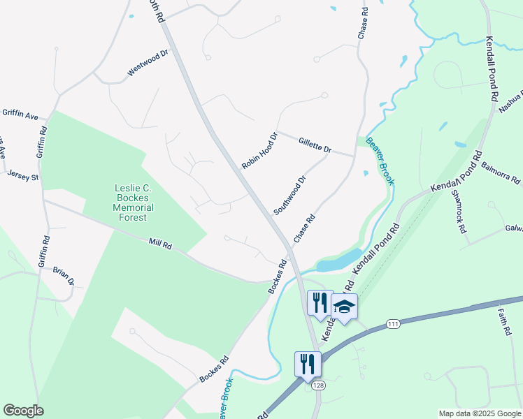 map of restaurants, bars, coffee shops, grocery stores, and more near 15 Mammoth Road in Londonderry