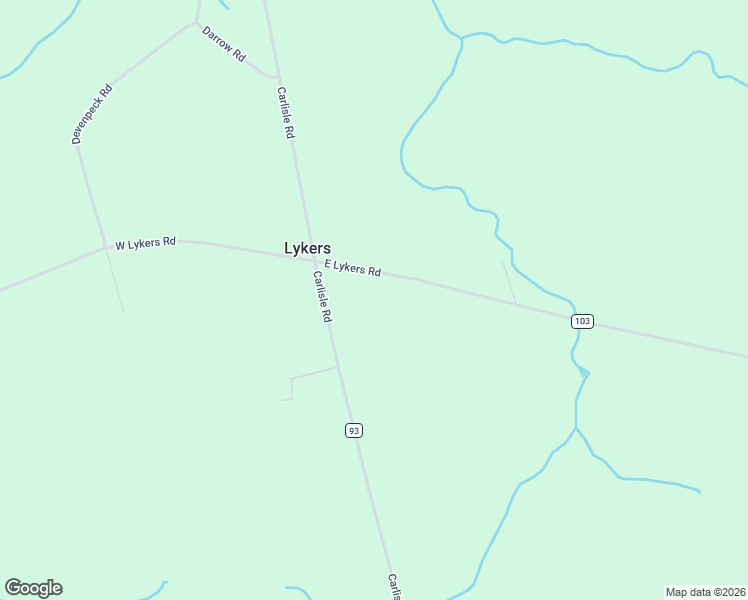 map of restaurants, bars, coffee shops, grocery stores, and more near 676 East Lykers Road in Sprakers