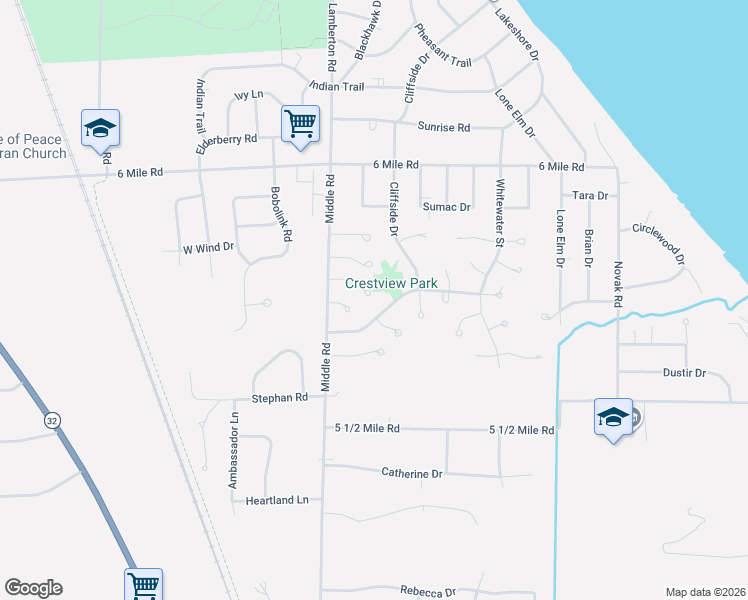 map of restaurants, bars, coffee shops, grocery stores, and more near 2925 Lake Vista Court in Racine