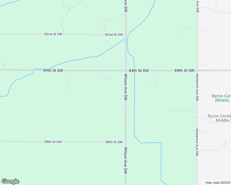 map of restaurants, bars, coffee shops, grocery stores, and more near 8500 Wilson Avenue Southwest in Byron Center