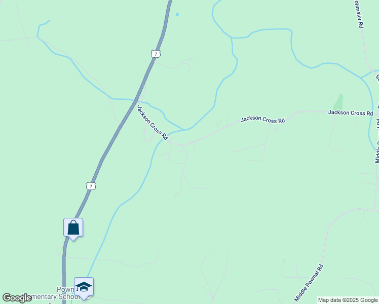map of restaurants, bars, coffee shops, grocery stores, and more near 39 Sparrows Way in Pownal