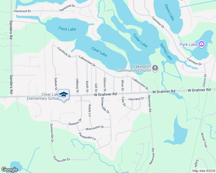 map of restaurants, bars, coffee shops, grocery stores, and more near 927 Gibson Street in Oakland County