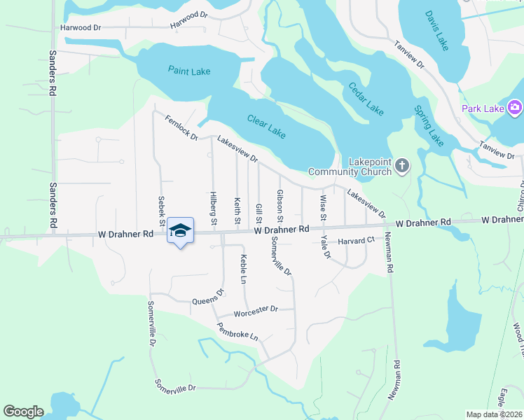 map of restaurants, bars, coffee shops, grocery stores, and more near 927 Gill Street in Oakland County