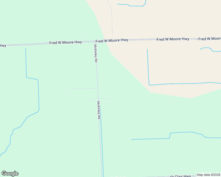 map of restaurants, bars, coffee shops, grocery stores, and more near 3181 McKinley Road in China Township