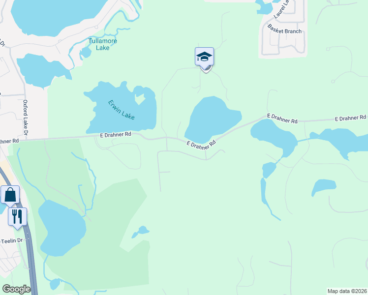 map of restaurants, bars, coffee shops, grocery stores, and more near 782-1356 East Drahner Road in Oxford Charter Township