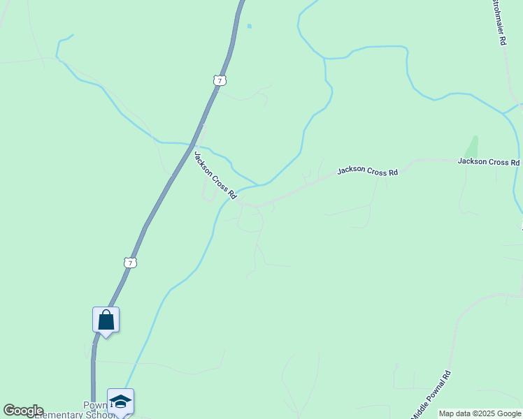 map of restaurants, bars, coffee shops, grocery stores, and more near 39 Sparrows Way in Pownal