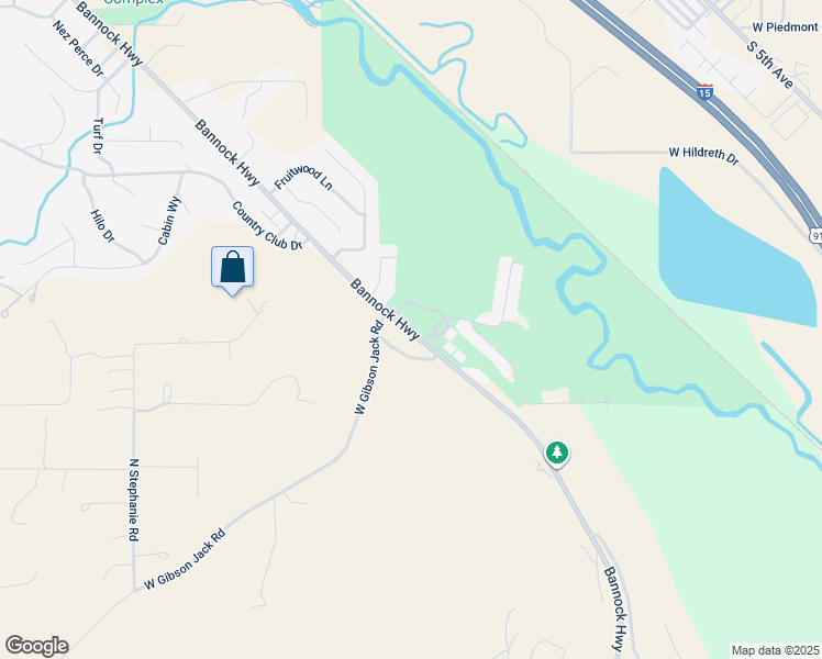 map of restaurants, bars, coffee shops, grocery stores, and more near 3259 Bannock Highway in Pocatello