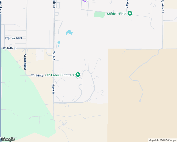 map of restaurants, bars, coffee shops, grocery stores, and more near 2288 Hidden Valley Road in Chadron
