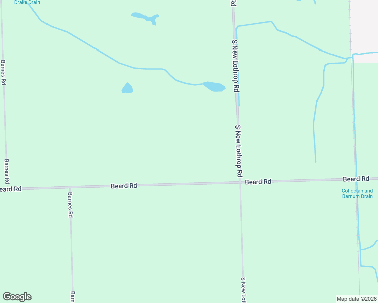 map of restaurants, bars, coffee shops, grocery stores, and more near 9271-9999 Beard Road in Byron