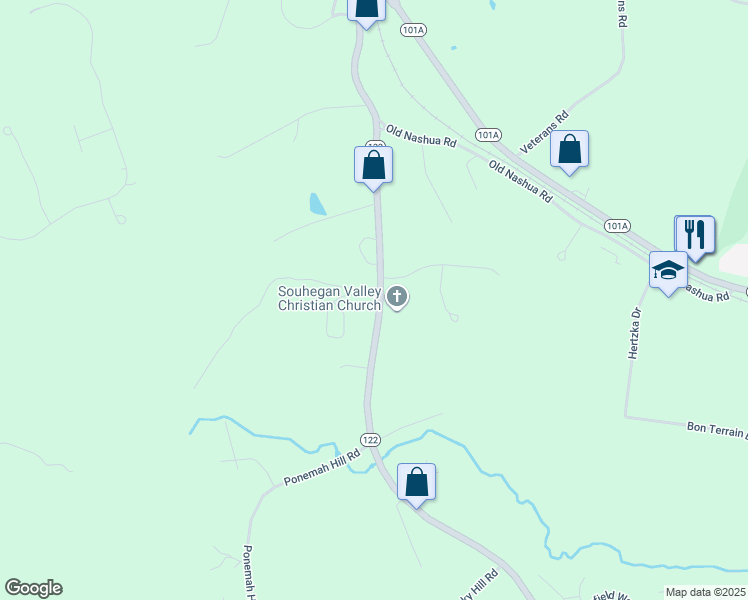 map of restaurants, bars, coffee shops, grocery stores, and more near 137 Hollis Road in Amherst